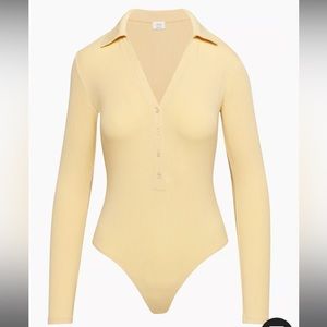 Wilfred Ribbed/Collared Bodysuit